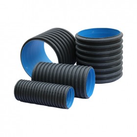 成都hdpe雙壁波紋管 市政排水排污聚乙烯黑色波紋管 DN600SN4