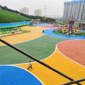 達州市 透水混凝土  彩色透水混凝土 壓模混凝土 彩色透水混凝土施工 裝飾混凝土 量大從優 免費送貨到工地