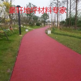 廣元市透水地坪粘接料  【豪軒地坪材料廠家】  透水砼顏色料 透水地坪粘接劑 透水地坪報(bào)價(jià) 批發(fā)價(jià)格工廠送貨到工地