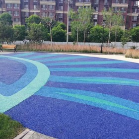 山南地區 性價比高的彩色生態透水混凝土地坪 彩色生態透水混凝土地坪 透水地坪施工 透水路面材料廠家 現貨供應