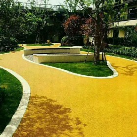 張家界市  彩色透水混凝土材料生產廠家、透水混凝土粘接劑、罩面劑價格、可提供現場施工技術指導，包教包會，施工承包