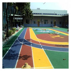 洛陽市  彩色透水混凝土   透水地坪粘接膠 透水地坪報價