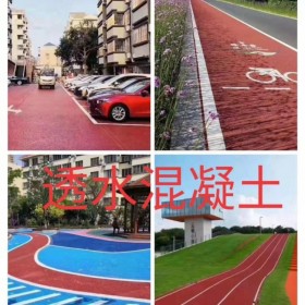 資陽(yáng)市 彩色透水混凝土地面  透水混凝土如何施工  透水混凝土材料廠家 彩色壓模混凝土廠家