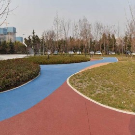 彭州市 景觀道路彩色透水地坪施工 混凝土粘接劑廠家直銷 技術指導 送貨到工地