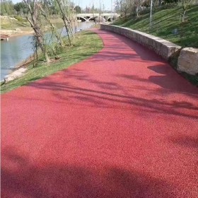 遵義市 透水混凝土 透彩色透水混凝土生產廠家  彩色透水混凝土路面