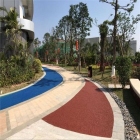 鶴壁市 彩色混凝土路面   生態透水混凝土源頭材料廠家  免費提供技術指導  送貨到工地