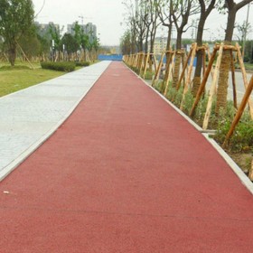 達州市透水地坪粘接料廠家 透水砼顏色料 透水地坪粘接膠 商業街彩色混凝土 批發價格 免費輔導