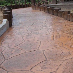 黃岡市優質壓花地坪廠家 壓印地坪施工材料 水泥壓印地坪 彩色路面