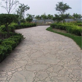 達州市壓印路面廠家 壓模地坪材料 彩色壓花砼 彩色壓花地坪材料廠家 免費指導施工