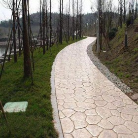 曲靖市 彩色壓花地坪 藝術壓花地坪 景區彩色地面 廠家直銷 施工指導