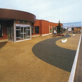 小區彩色混凝土 無砂透水性混凝土 透水地坪 施工圖