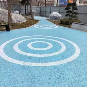 透水性混凝土彩色路面 花紋景觀彩色混凝土 露骨地面 每平方價格