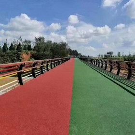 c25彩色透水混凝土 操場(chǎng)彩色混凝土 露骨地坪 一平米多少錢(qián)