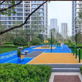 盲道透水混凝土 人行道彩色透水混凝土 透水性混凝土街道 多少錢一噸