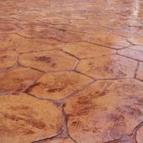 藝術壓花地坪 彩色壓膜混凝土 彩色透水混凝土壓膜 廠商定制