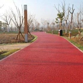 彩色地面透水混凝土 彩色生態透水混凝土道路 海綿城市透水地坪 材料廠家