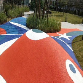 混凝土透水地坪 彩色透水混凝土路面 廠家生產地坪漆銷售 透水地坪生產廠家