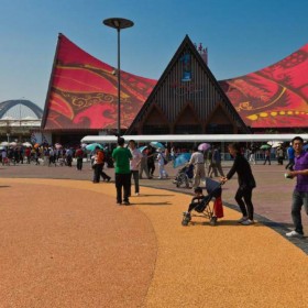 彩色透水混凝土生產廠家【豪軒地坪材料廠家】彩色透水混凝土路面 透水混凝土粘接劑 生態透水砼【工地0元指導施工】免費設計施工方案 免費做造價預算