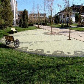 彩色透水創意地坪 生態透水砼 彩色透水混凝土 免費設計施工方案 免費做造價預算