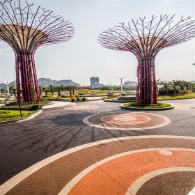 彩色混凝土路面 生態透水混凝土源頭材料廠家 生態透水砼 透水混凝土材料廠家批發