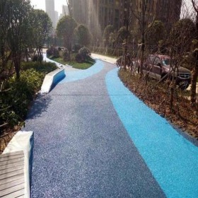 彩色耐磨混凝土 彩色強固透水混凝土 生態透水路面 本地廠家