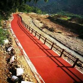 彩色生態(tài)透水混凝土 透水地坪材料廠家  免費(fèi)郵寄小樣品 上門打樣