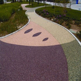 透水露骨地坪 彩色透水混凝土罩面劑 c20透水混凝土 設(shè)計(jì)方案