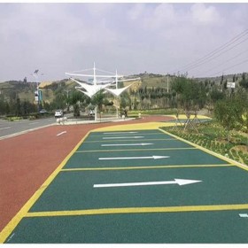 60厚彩色混凝土 普通彩色透水混凝土 露骨地坪 彩色混凝土