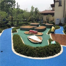 人行道彩色透水混凝土 學(xué)校操場透水地坪 豪軒地坪 歡迎咨詢