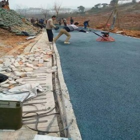 彩色透水地面 透水混凝土施工價格 彩色透水混凝土材料生產廠家