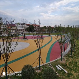 c30彩色透水混凝土 整體透水路面 彩色透水混凝土罩面劑 做工精細(xì)