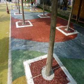 海綿城市透水混凝土 彩色透水砼 50厚彩色混凝土 源頭廠家提供