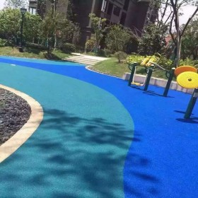 彩色混凝土路 生態透水地坪 細粒式彩色混凝土 露骨地面 材料廠家