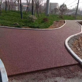 彩色混凝土透水地面 5cm彩色透水砼 混凝土透水增強劑