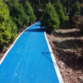 彩色透水混凝土 操場透水地坪 游樂場地坪 廠家聯系方式