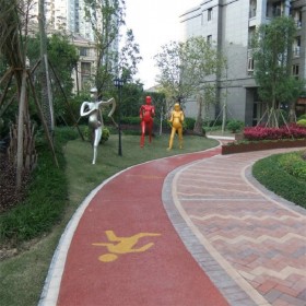 c25彩色耐磨混凝土 生態透水混凝土材料 露骨地坪 口碑品牌推薦