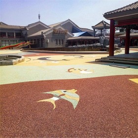 透水露骨混凝土 透水混凝土街道 彩色透水混凝土顏色料 材料廠家