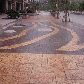 廣東 彩色透水混凝壓模 壓花地坪 藝術壓花地坪材料 彩色壓印脫模劑 壓花地坪材料出售