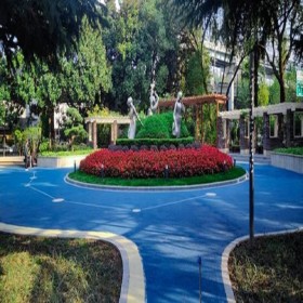 南平市 生態透水混凝土 5CM彩色透水砼 透水性混凝土彩色路面 免費送貨到工地