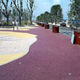 黔南 彩色耐磨混凝土 生態透水混凝土 海綿城市透水地坪 透水砼 生產廠家