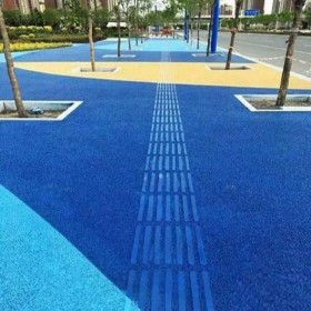 朔州市 操場彩色混凝土 透水混凝街道 彩色整體透水路面 生態透水地坪生產廠家