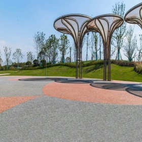 深圳市 透水混凝土路面 商業街彩色混凝土 廣場彩色透水混凝土 免費送貨到工地