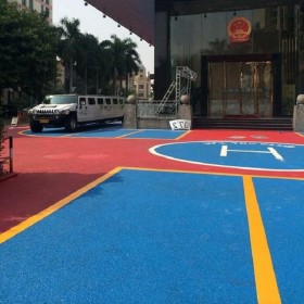 江門市 彩色強固透水混凝土 生態透水混凝土 彩色耐磨混凝土 材料廠家直銷