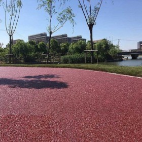 南京市 彩色透水混凝土道路 生態透水地坪 無砂透水混凝土 專業廠家出售
