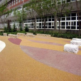 來賓市 車行彩色透水混凝土路 花紋景觀彩色混凝土 生態透水路面 廠家批發