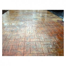 崇州市 彩色壓膜混凝土 藝術(shù)壓膜地坪材料