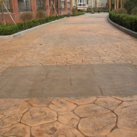 新津縣 彩色壓花水泥地坪 壓花水泥地坪