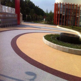 透水彩色砼路面 透水混泥土骨料 路面透水混凝土 周邊服務