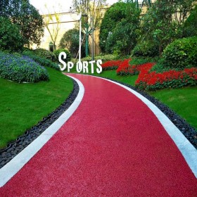 瓜州縣 c25透水混凝土 人行道彩色路面 透水彩色砼地坪 生產企業