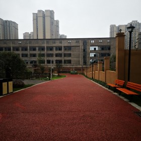 涪陵區 彩色強固透水混凝土 透水地坪道路 透水混凝土材料供應 案例樣式